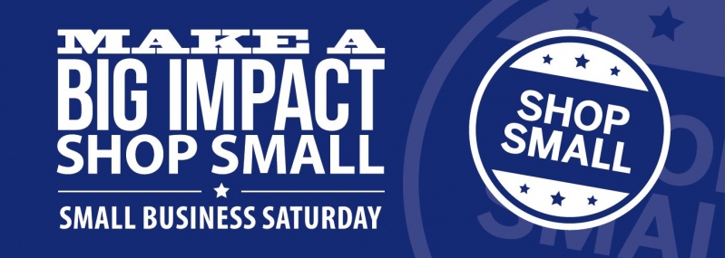 Small Business Saturday logo promoting local shopping and supporting small businesses