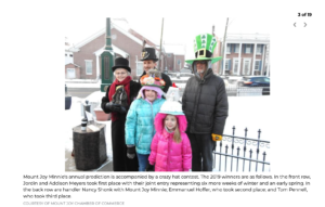 Mount Joy Minnie's hat contest winners 2019.
