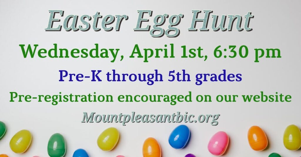 Mt. Pleasant Egg Hunt
