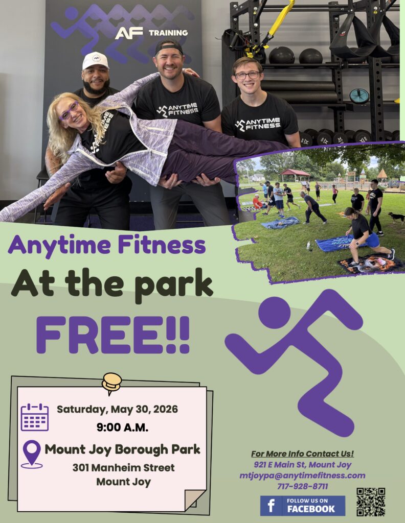 Anytime Fitness at the Park flyer