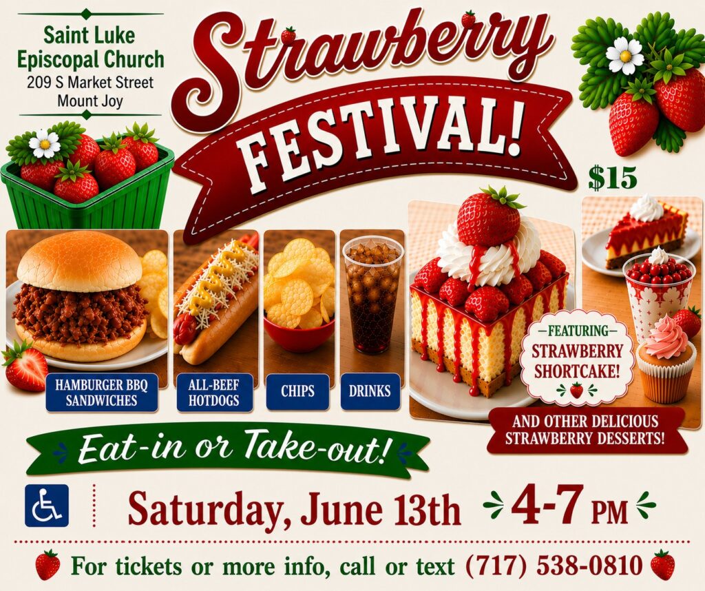 Saint Luke Strawberry Festival poster
