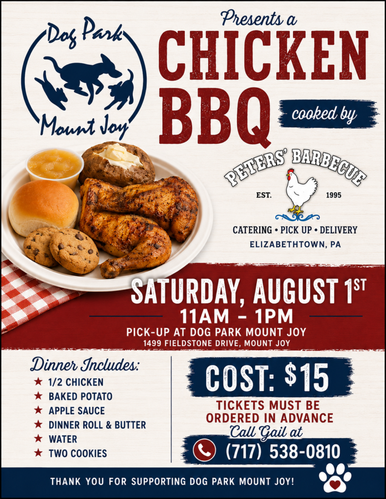 Dog Park Mount Joy Chicken BBQ poster