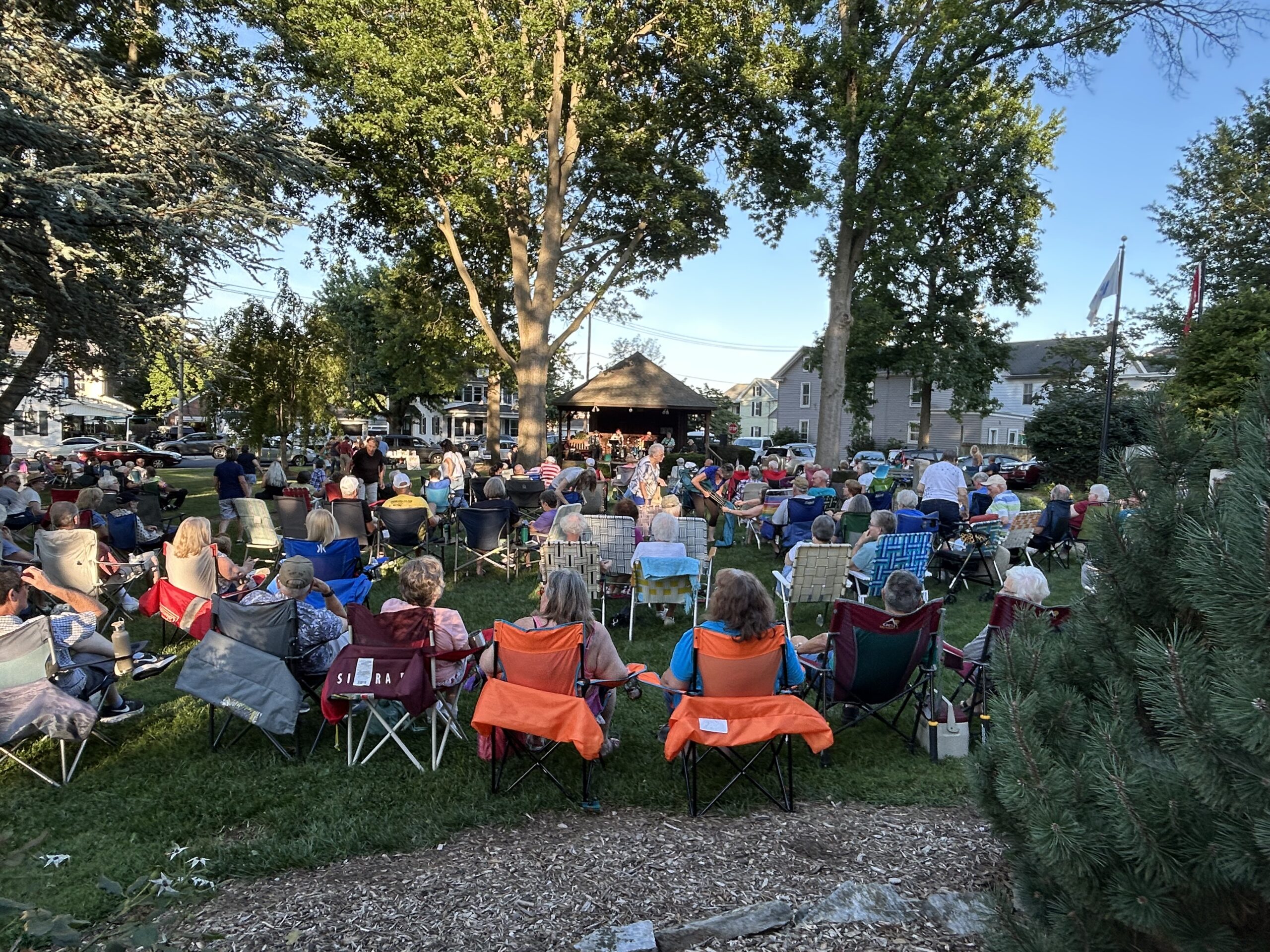 Music in Memorial Park crowd
